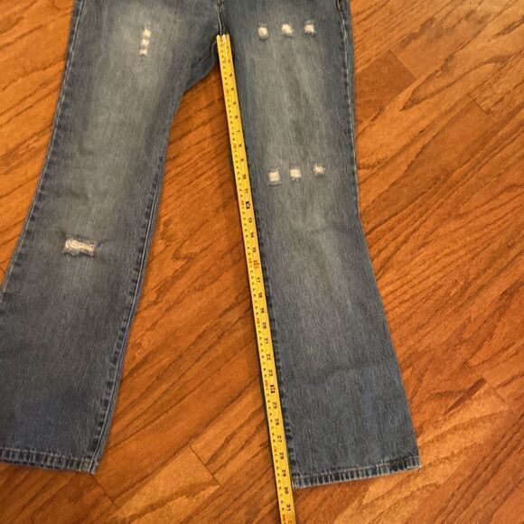 U. S. Polo association size 13/14 jeans, distressed, bellbottom - Picture 8 of 12